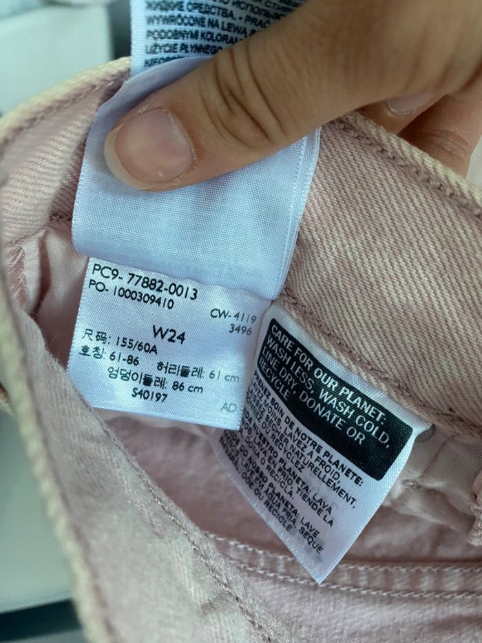 Jupe en jeans LEVI ´S rose pâle 34 - photo numéro 3