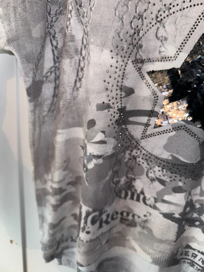 Pull fin l’étoile mixte, guérit, strass , taille unique - photo numéro 3