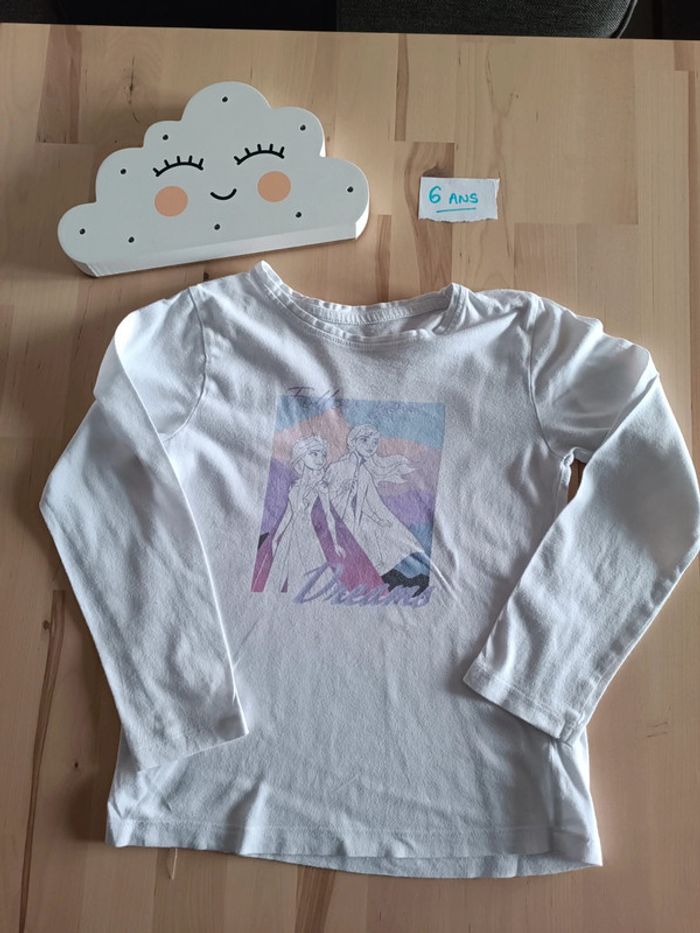 T-shirt manches longues Reine des neiges Frozen 6ans