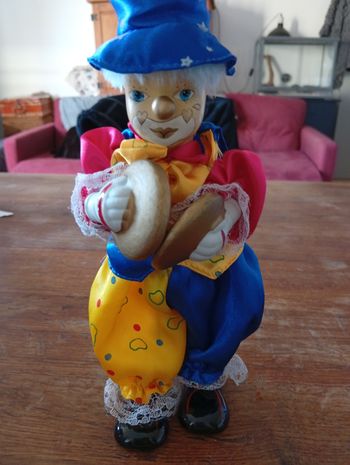Décoration clown en platre