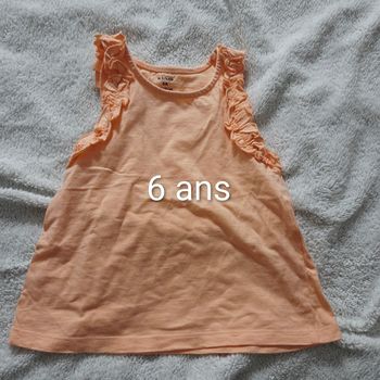 Débardeur 6 ans kiabi  rose saumon