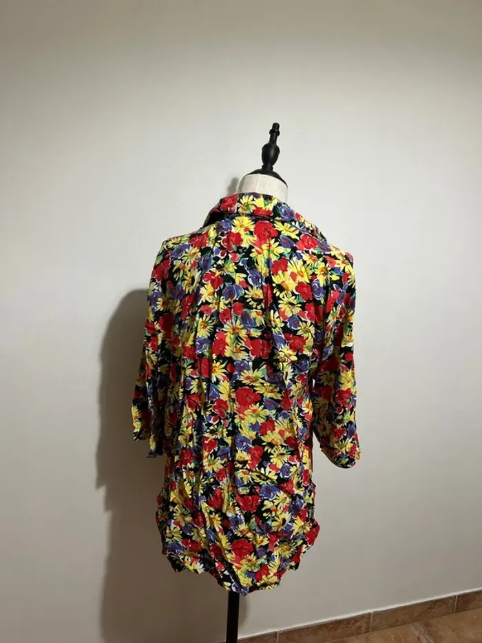 Chemise vintage fleurie - photo numéro 3