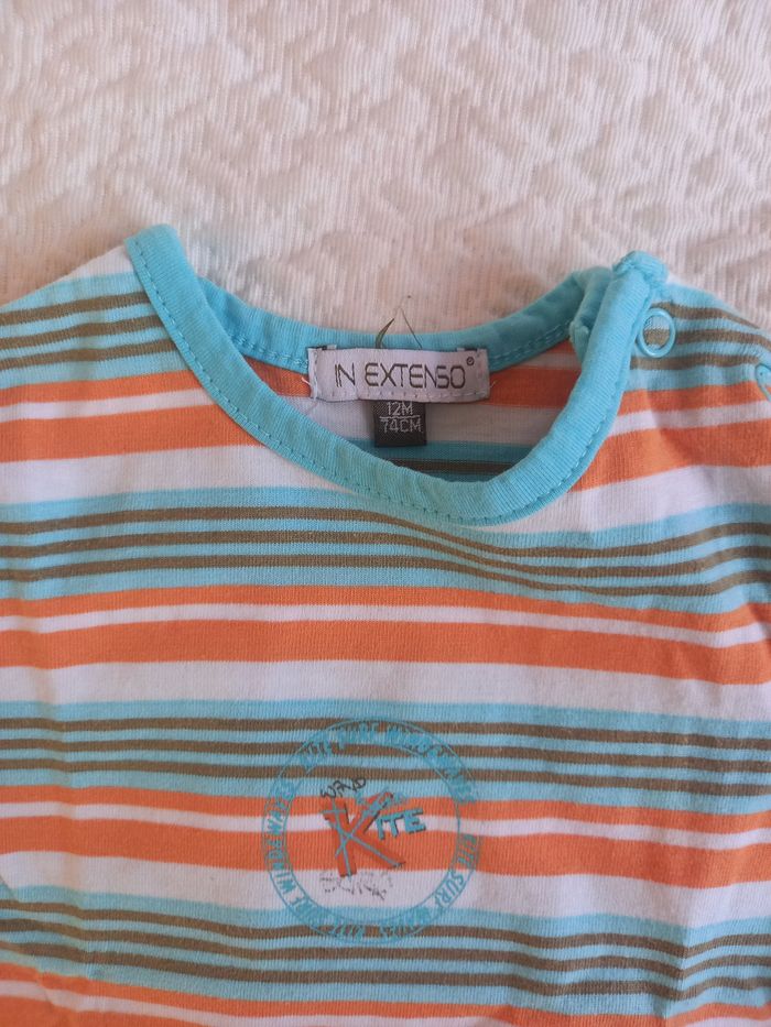 Lot de 3 t-shirts 12 mois garçon - photo numéro 7