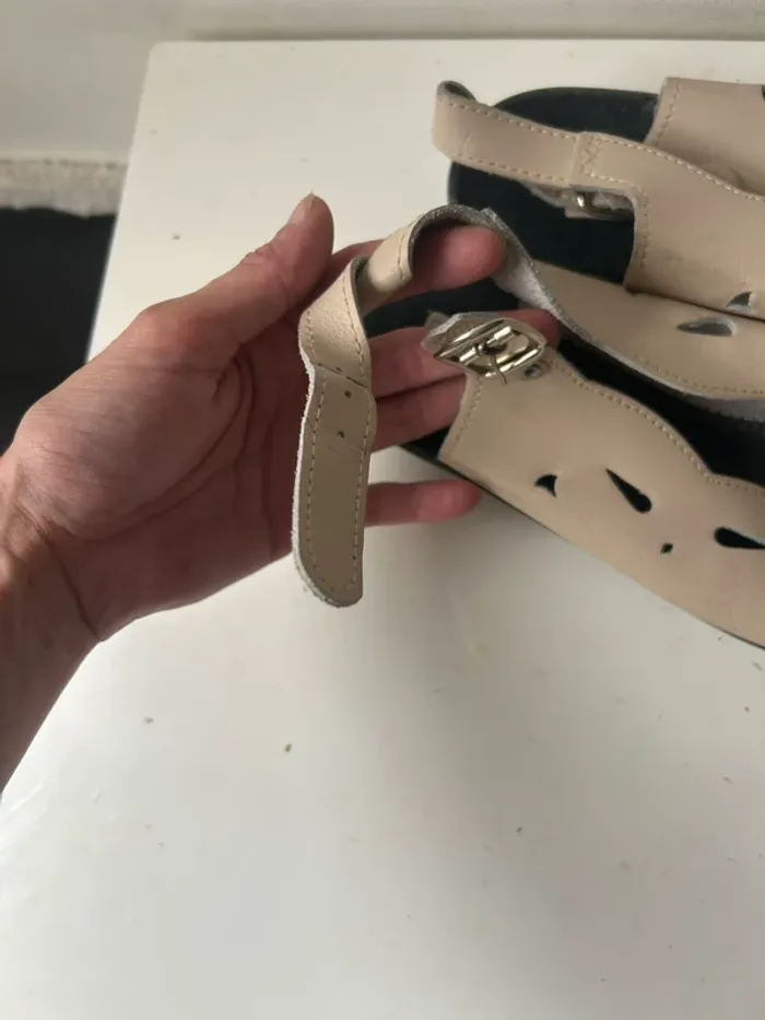 Sandalettes femme 39 beige - photo numéro 2