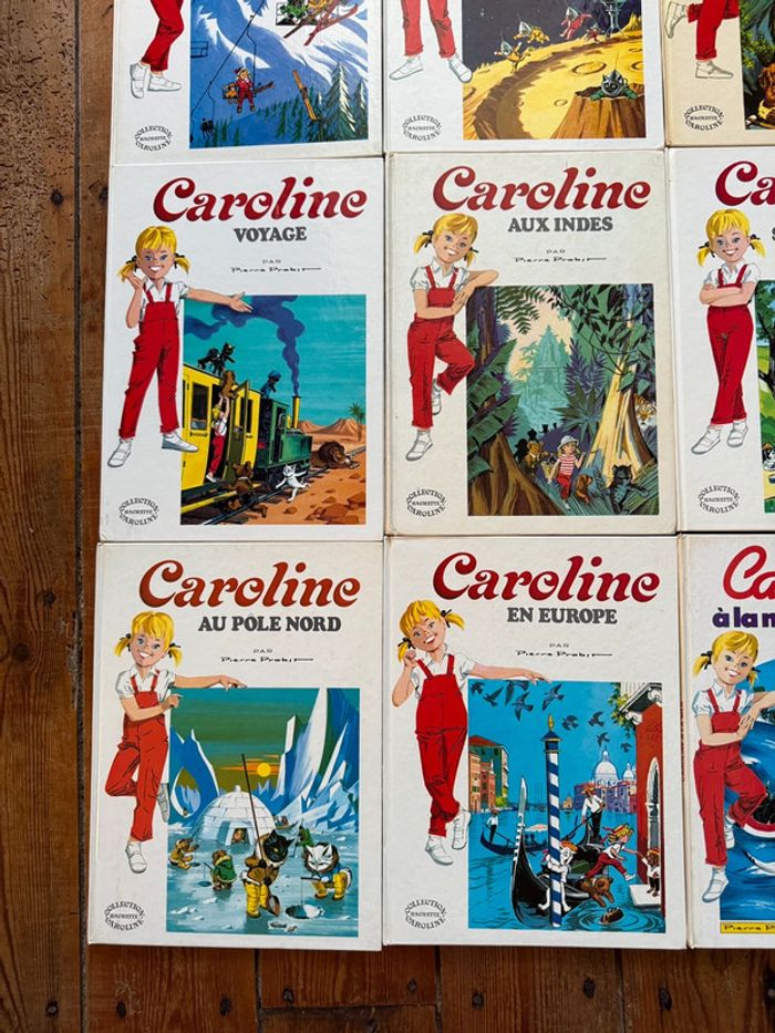 TBE - Lot de 9 livres Caroline bd Grands albums Hachette anciens vintage blanc - photo numéro 3