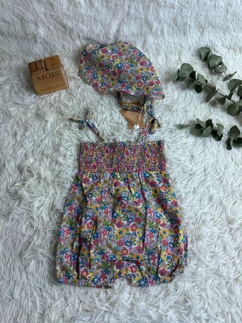Barboteuse et fichu taille 12 mois bout chou