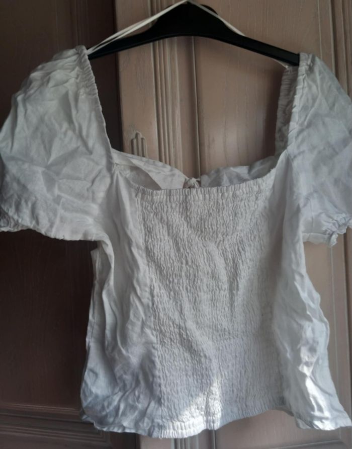 Top court en lin taille M H&M - photo numéro 6