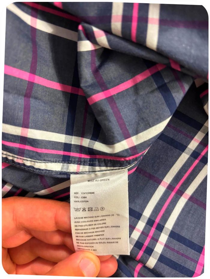 Chemisette Mise au Green à rayure Rose blanche et gris Taille M - photo numéro 6