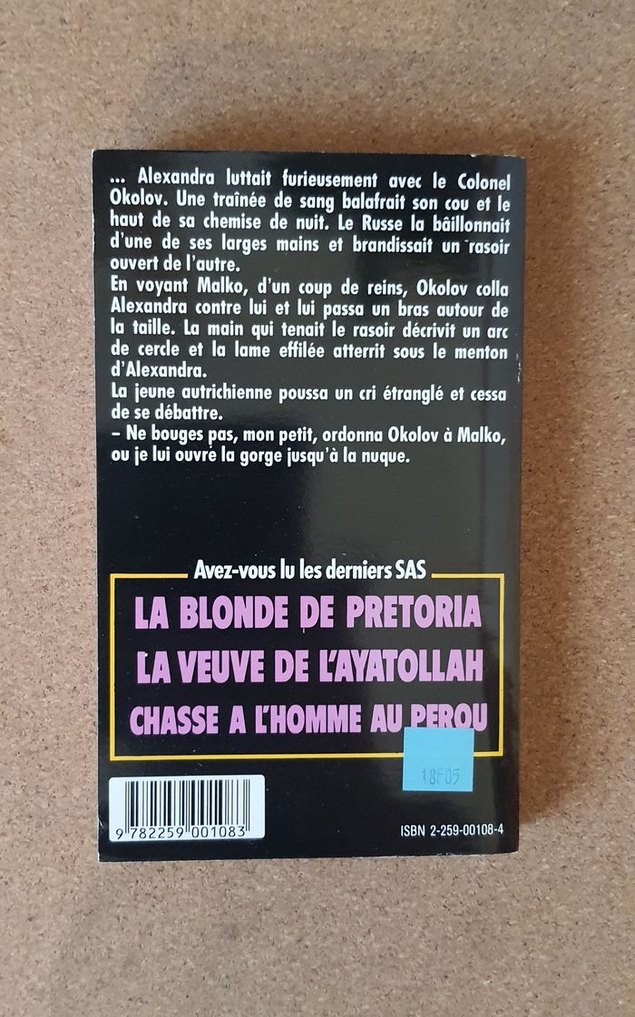 Livre "SAS Le bal de la comtesse Adler" - photo numéro 2