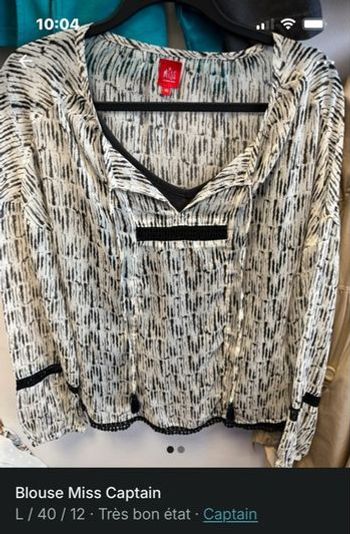 Blouse voilage Captain tortue