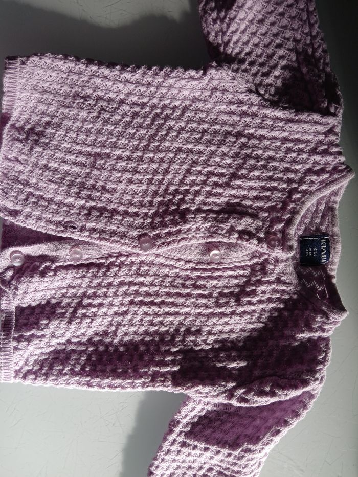 GILET MAUVE KIABI - photo numéro 2