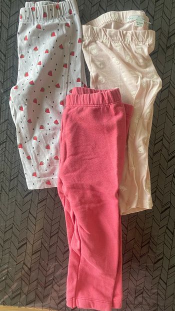 3 leggings bébé – 18 mois