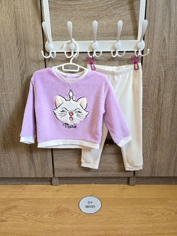 Vêtement Bébé Fille - Pyjama Marie Violet - Disney - 24 mois