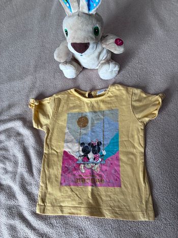 T-shirt fille Disney – 18 mois – Jaune 