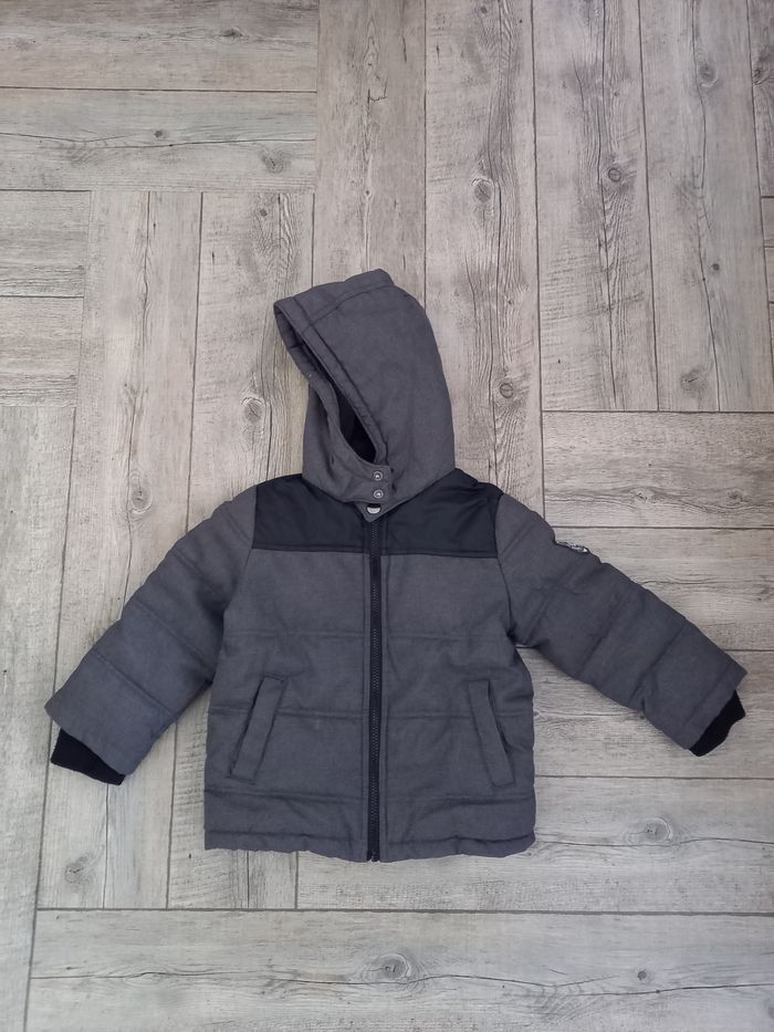 Manteau  hiver gris 5 ans garçon