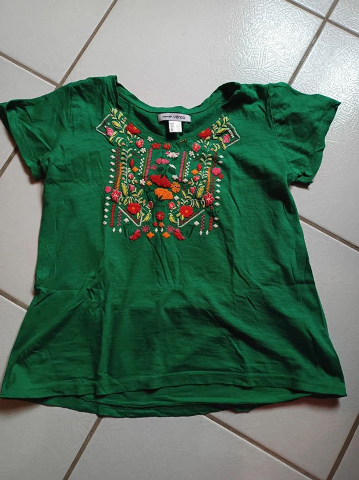T-shirt femme vert épaules ouvertes - photo numéro 9