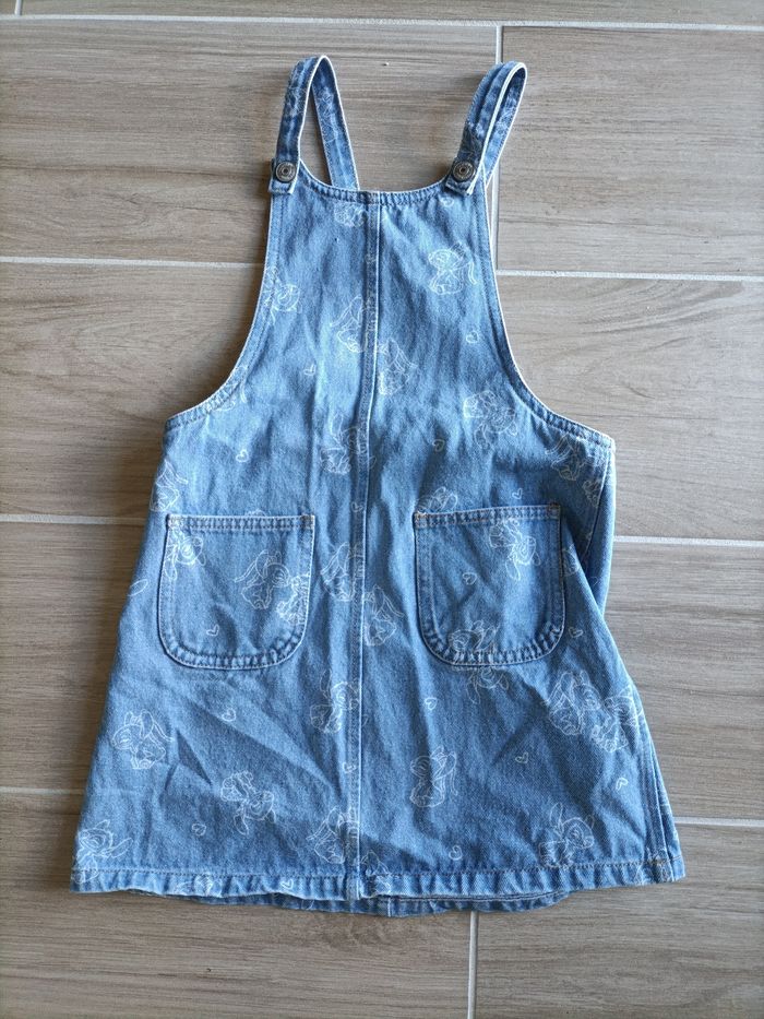 Robe salopette fille jeans 8 ans Disney Stitch très bon état