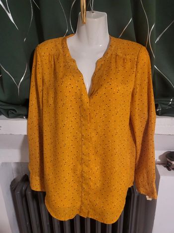 Magnifique Blouse moutarde camaïeu taille m femme