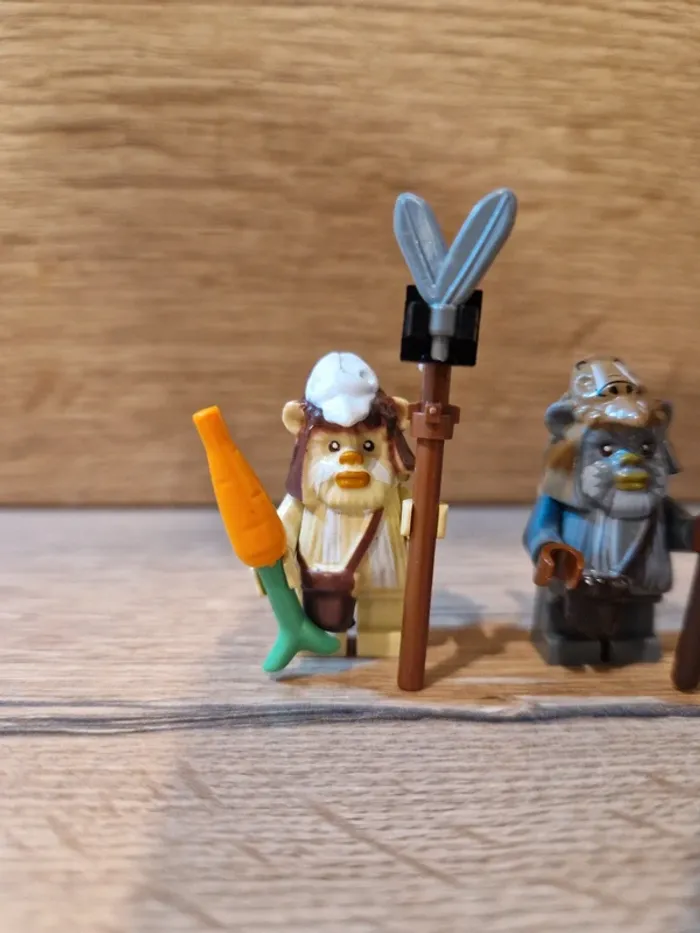 Figurines type lego 2 Ewoks star wars - photo numéro 2