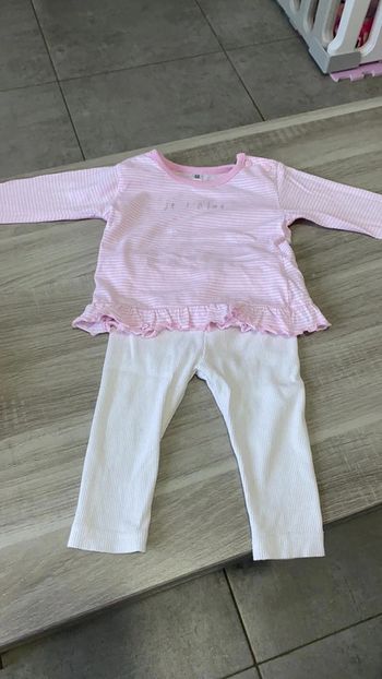 Ensemble blouse et legging 6 mois
