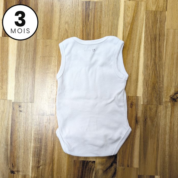Lot de 3 body  blanc 3 mois - photo numéro 6
