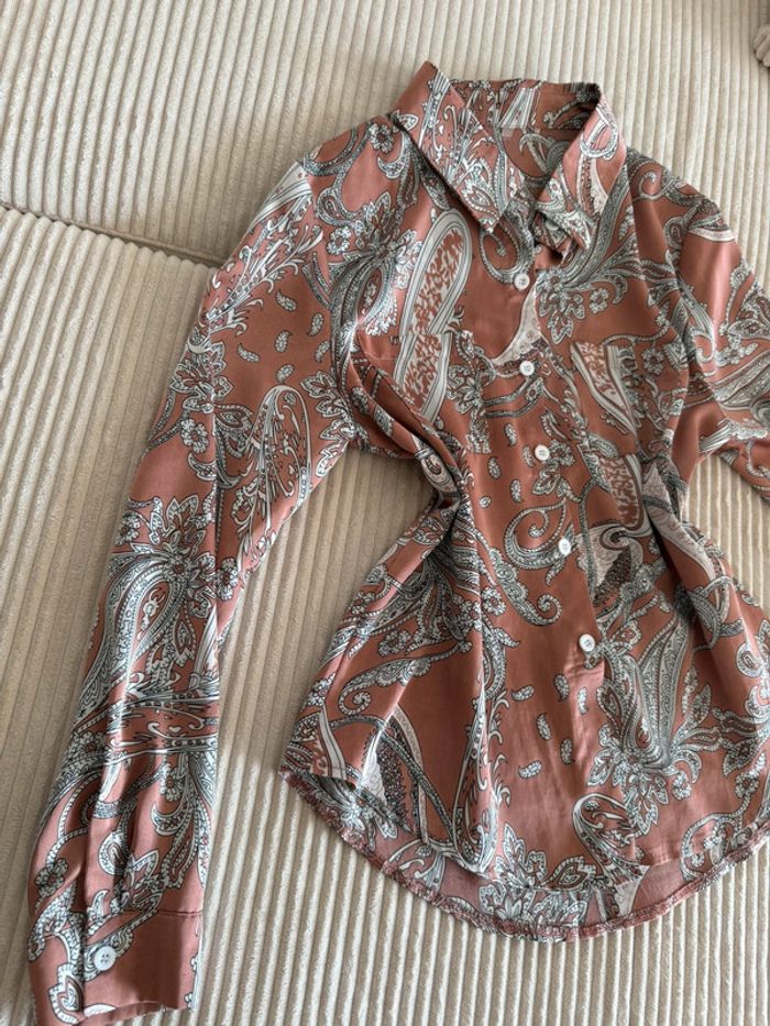 Chemise satinée à motif - photo numéro 2