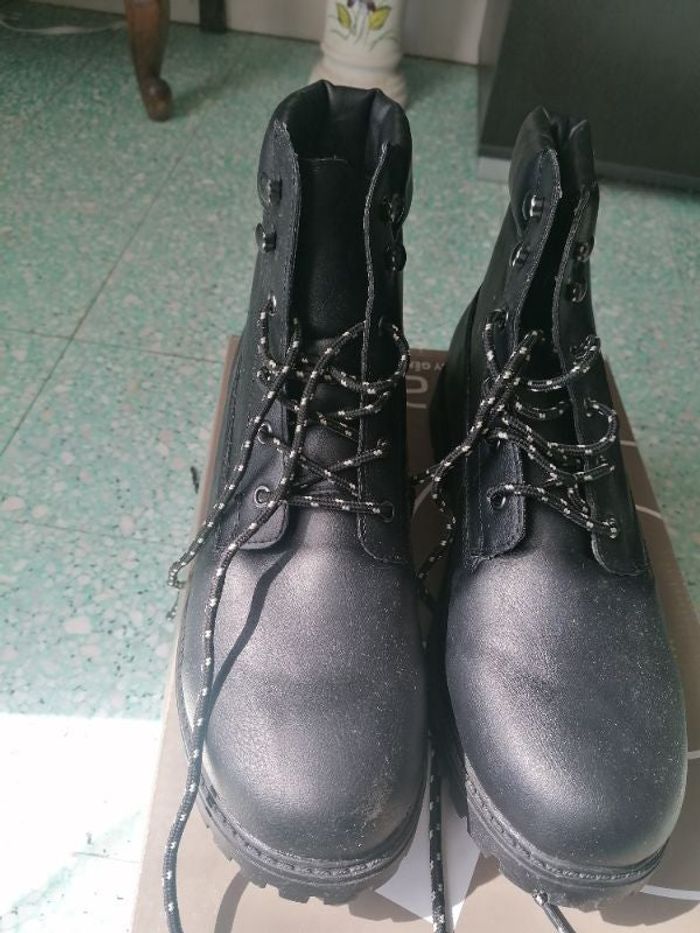Bottines noires homme