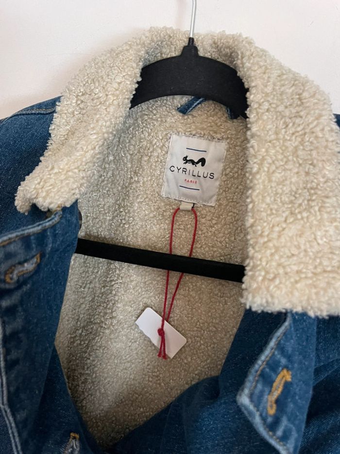 Veste jean fourrée mis saison cyrillus 10 ans - photo numéro 3