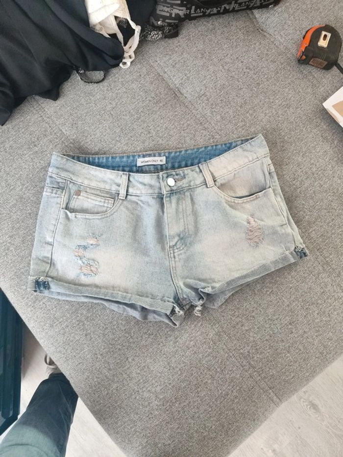 Short en jeans