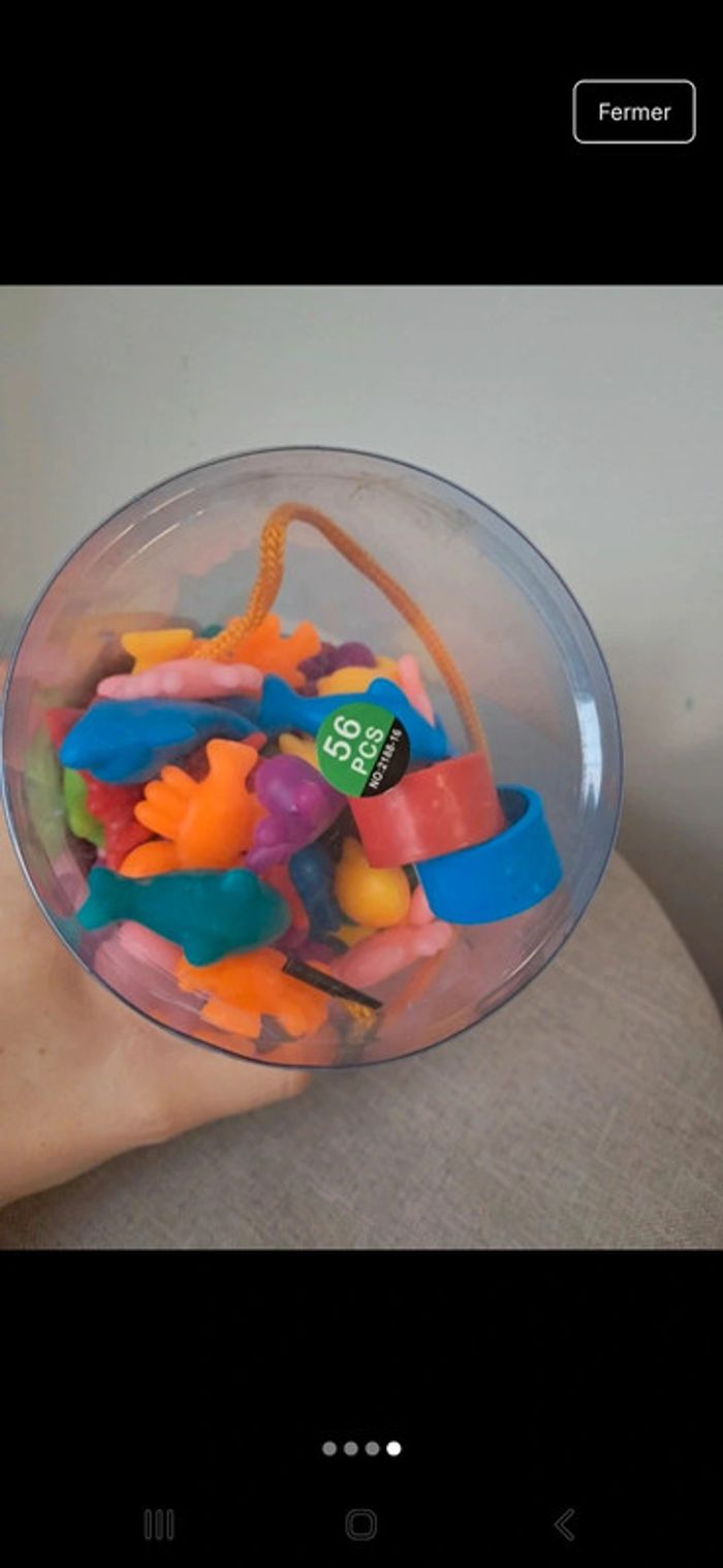 Jeu tri des couleurs et motricite fine avec pince de prehension, bols et les animaux marins - photo numéro 4