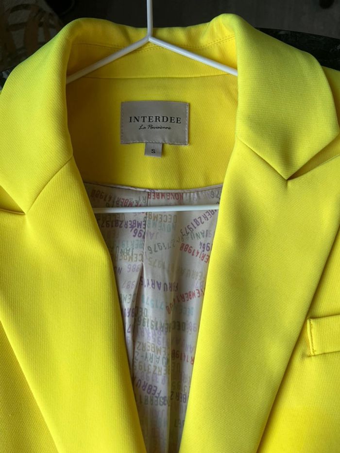 Blazer jaune flashy Interdee - photo numéro 3