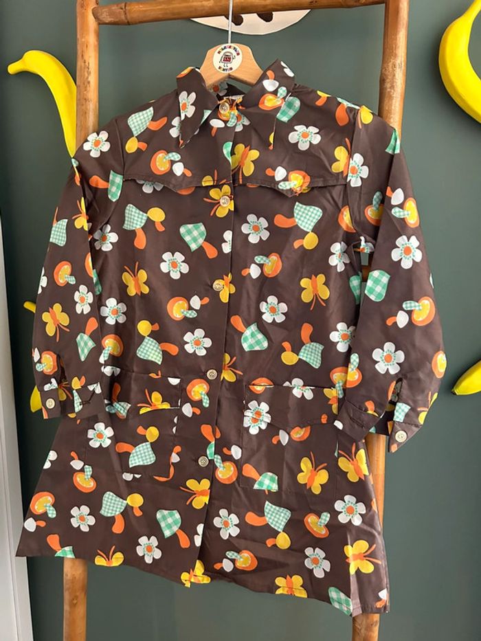 Robe vintage années 80s à motifs 8A - photo numéro 2