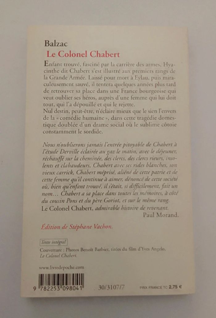 Balzac - Le Colonel Chabert - photo numéro 2