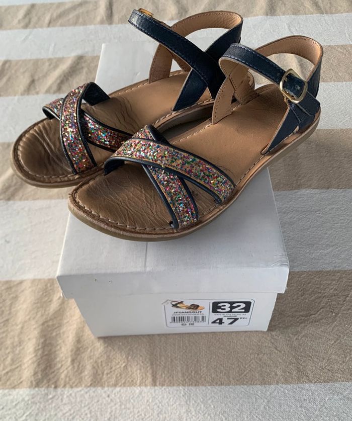 Sandales paillettes 32
