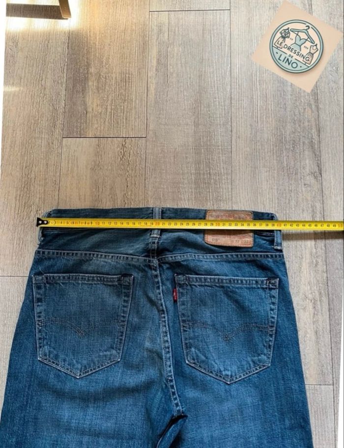 Levi’s 513 Slim Straight W32 L32 – Bleu usé vintage, bon état - photo numéro 7
