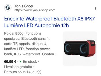Enceinte Yonis X8