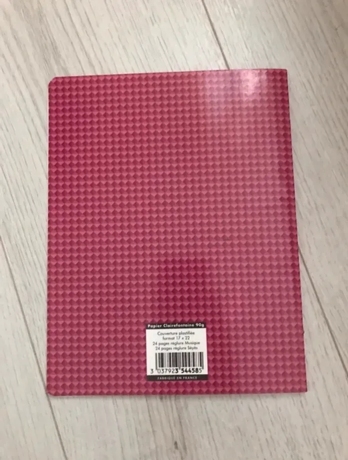 vintage cahier musique chant format  feuilles Séyès (grands carreaux) et feuilles musique - photo numéro 2