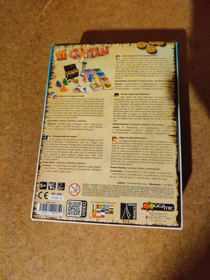 Jeu société gigamic el capitain - photo numéro 3