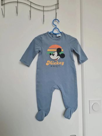 Pyjama mickey 1 pièce 6 mois