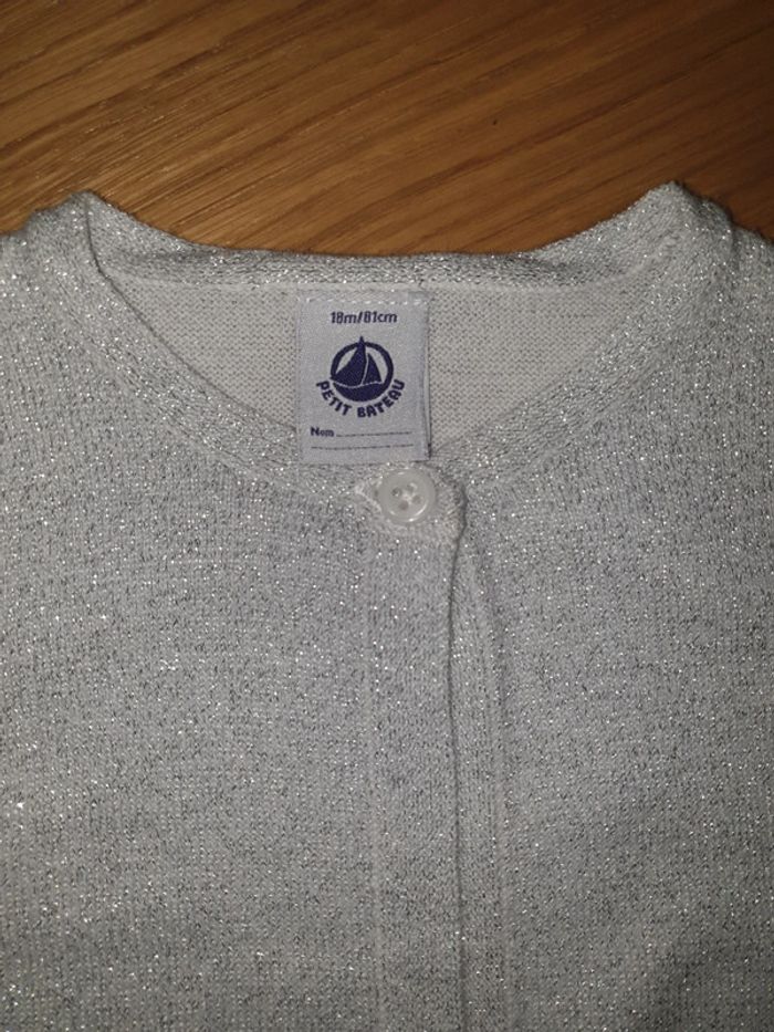Gilet argenté Petit Bateau 18 mois - photo numéro 3