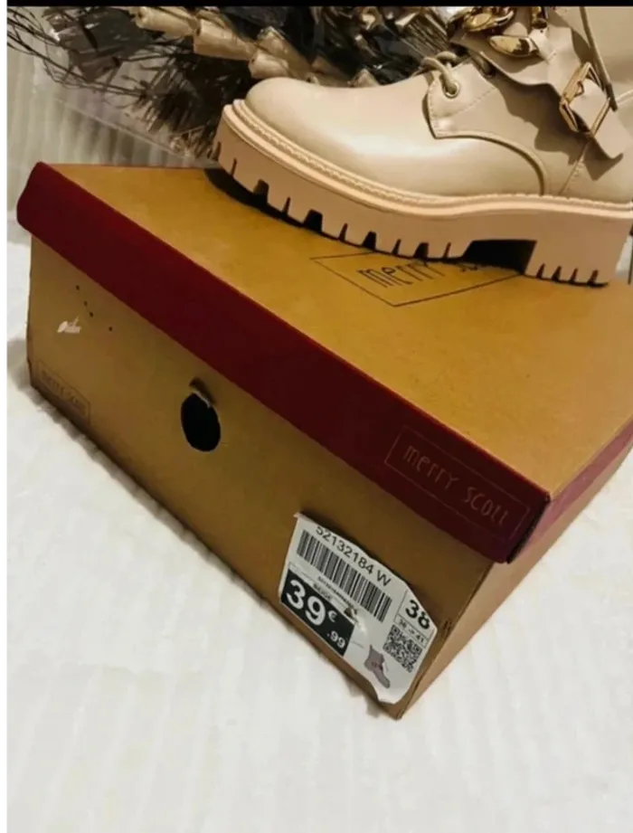 🥿 Bottines beiges Merry Scott – Taille 38 - photo numéro 5