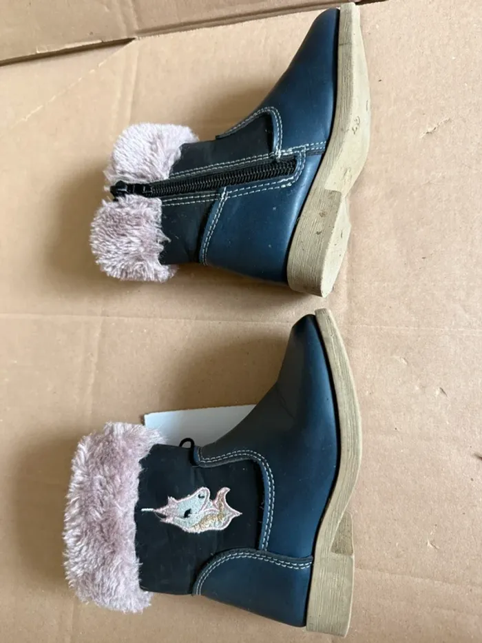Bottine bleu / taille 23 - photo numéro 6