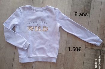 Sweat 8 ans fille