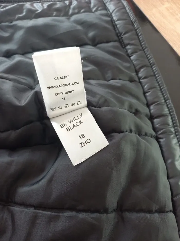Blouson noir Kaporals T.36/38 - photo numéro 12