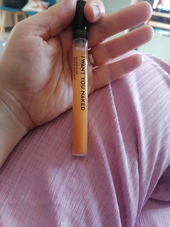 Brume pailletée dorée neuve I want you naked 12ml