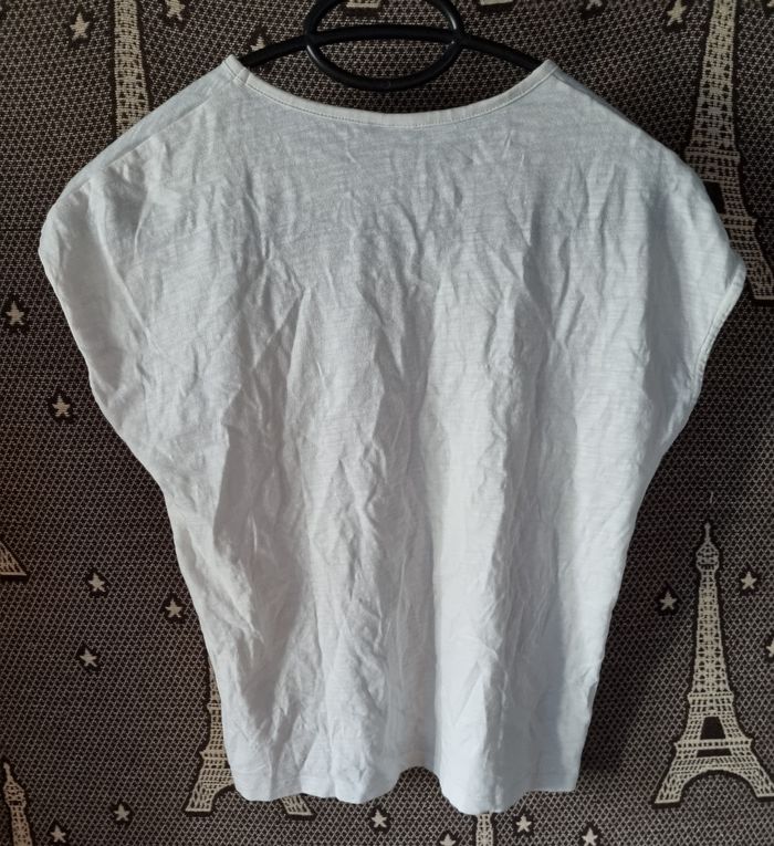T-shirt blanc cassé 10ans - photo numéro 4
