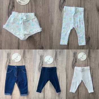 Lot pantalons legging 3 mois fille 