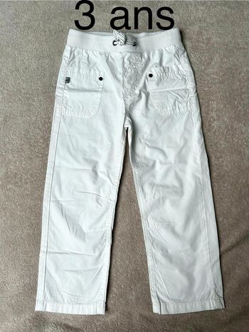 Pantalon gémo blanc 3 ans