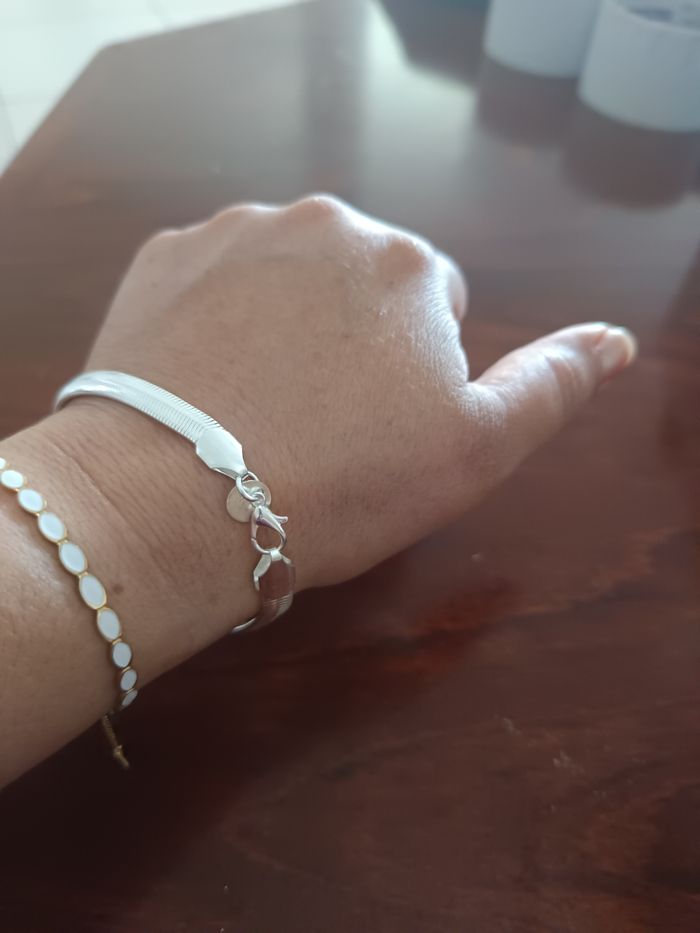 Collier et bracelet en argent s925 neufs - photo numéro 4