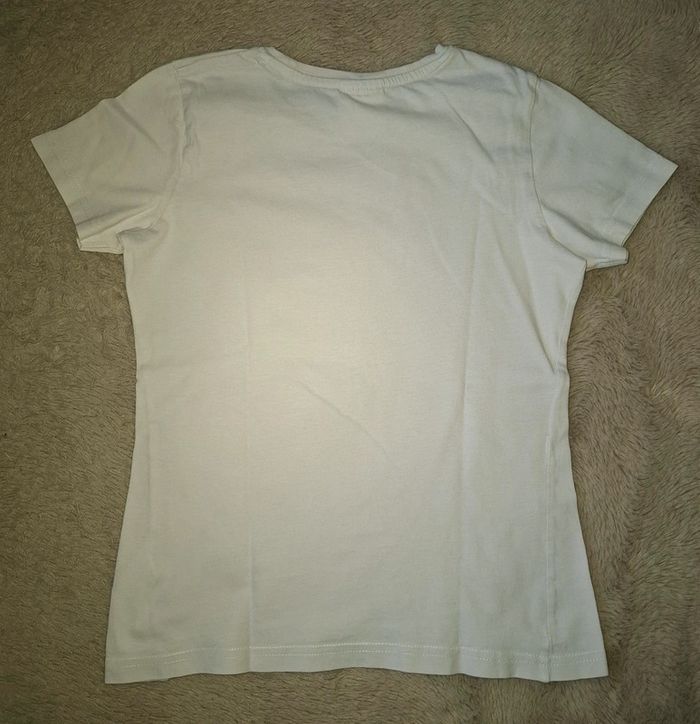 T shirt blanc manche courte 10 ans - photo numéro 3
